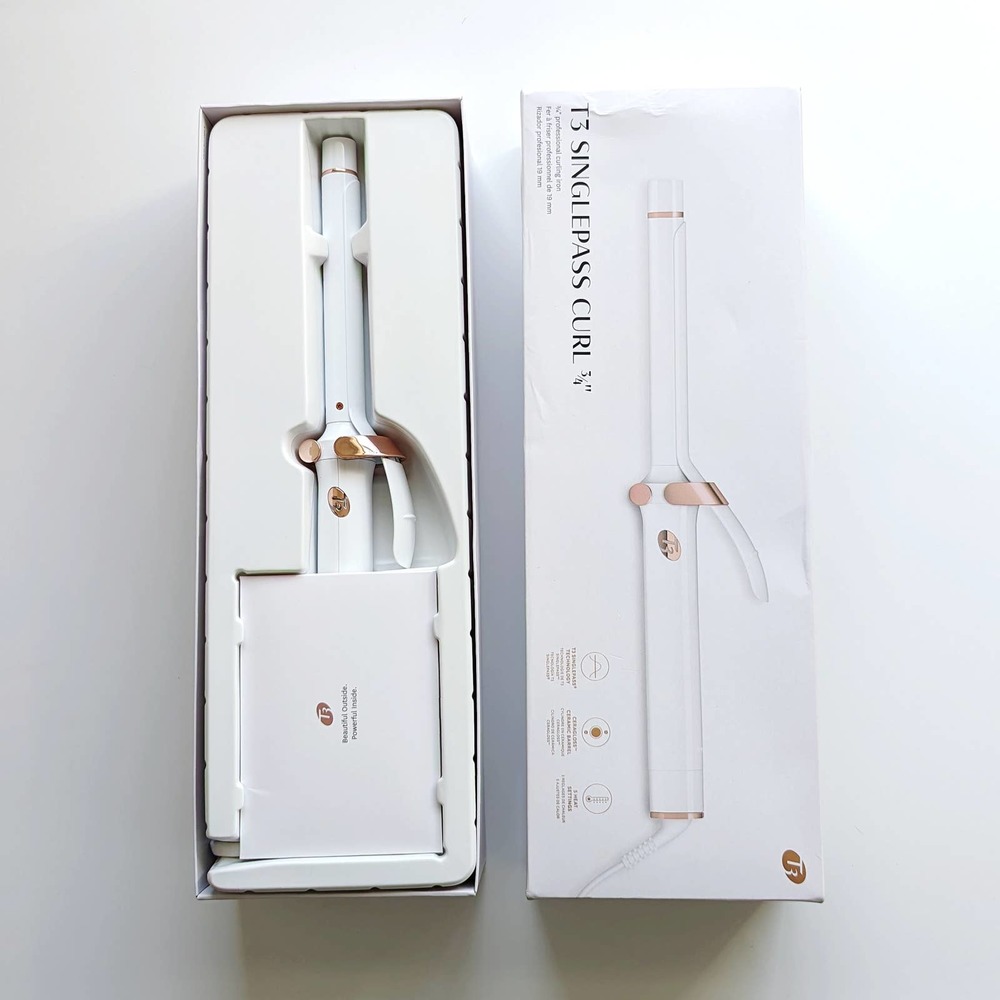 T3 SinglePass Curl - White and Rose Gold NTN